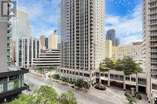 903 - 750 Bay Street, Toronto, ON - Outdoor With Balcony With Facade