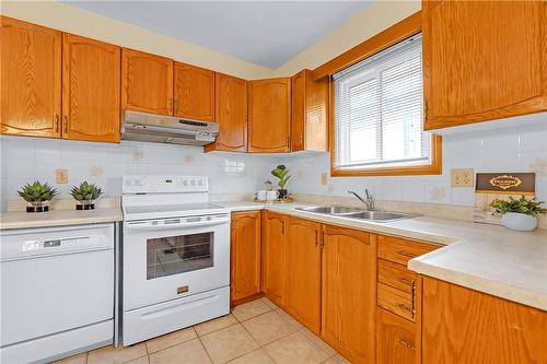 41 Elora Drive, Hamilton, ON - Indoor Photo Showing Kitchen With Double Sink