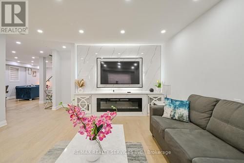 119 Crown Victoria Drive, Brampton, ON - Indoor Photo Showing Living Room With Fireplace