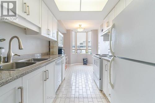 1512 - 5 Lisa Street, Brampton (Queen Street Corridor), ON - Indoor Photo Showing Kitchen With Double Sink