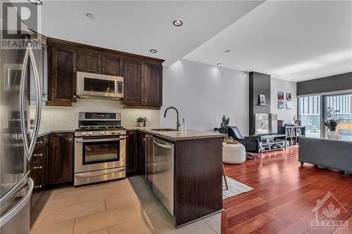 90 George Street Unit#405, Ottawa, ON - Indoor Photo Showing Kitchen With Stainless Steel Kitchen