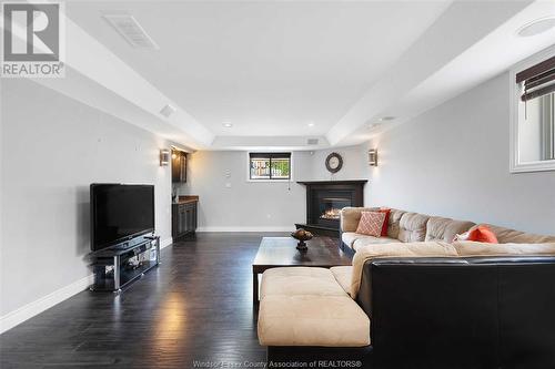 4325 Pioneer, Windsor, ON - Indoor Photo Showing Living Room With Fireplace