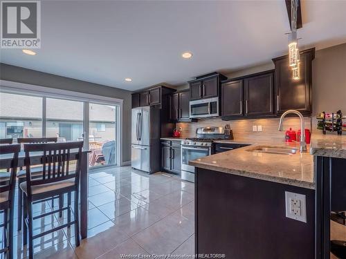 11918 Thistledown, Windsor, ON - Indoor Photo Showing Kitchen With Double Sink