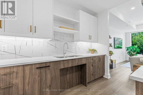 103 - 77 Yates Street, St. Catharines, ON - Indoor Photo Showing Kitchen With Double Sink