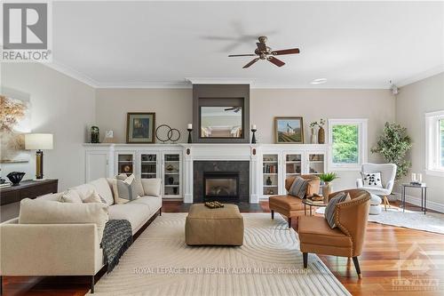 1526 Carsonby Road E, Ottawa, ON - Indoor Photo Showing Living Room With Fireplace