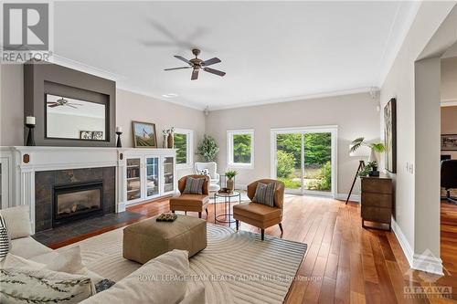 1526 Carsonby Road E, Ottawa, ON - Indoor Photo Showing Living Room With Fireplace