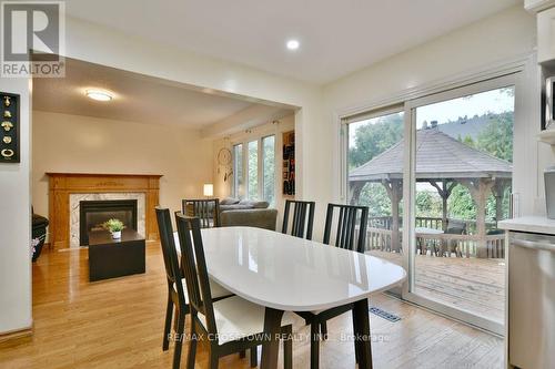 39 Peevers Crescent, Newmarket, ON - Indoor Photo Showing Dining Room With Fireplace