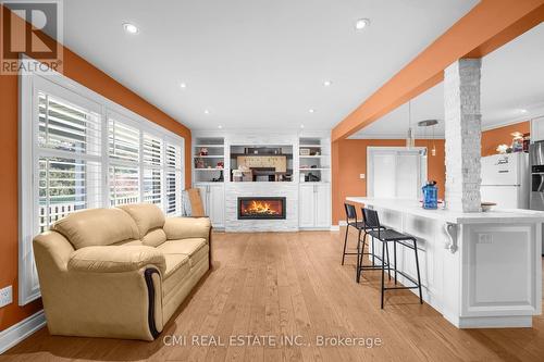 2 Dana Court, Brampton, ON - Indoor Photo Showing Living Room With Fireplace