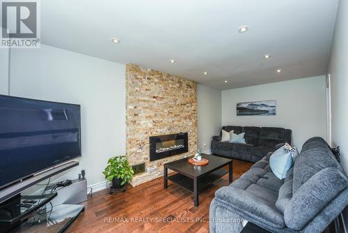 236 Fernforest Drive W, Brampton (Sandringham-Wellington), ON - Indoor Photo Showing Living Room With Fireplace