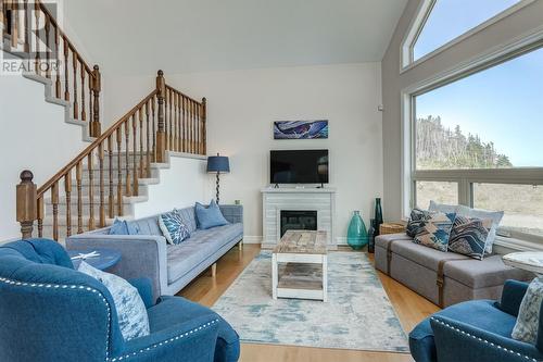 22 Grady'S Point Road, Bauline East, NL - Indoor Photo Showing Living Room With Fireplace