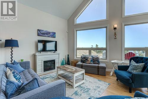 22 Grady'S Point Road, Bauline East, NL - Indoor Photo Showing Living Room With Fireplace