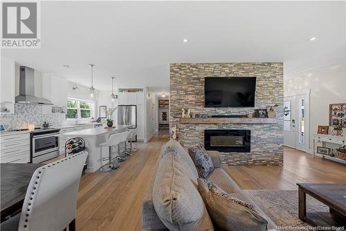 48 Belay, Moncton, NB - Indoor Photo Showing Living Room With Fireplace