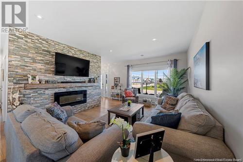 48 Belay, Moncton, NB - Indoor Photo Showing Living Room With Fireplace