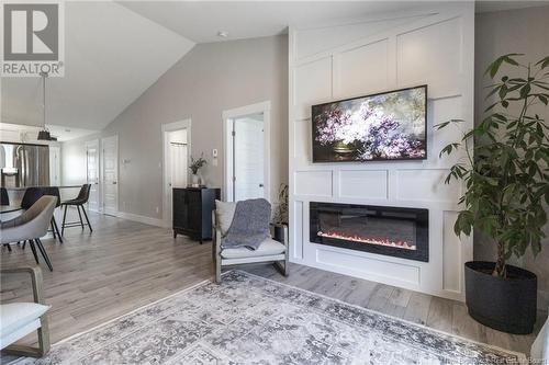 398 Glengrove, Moncton, NB - Indoor Photo Showing Living Room With Fireplace