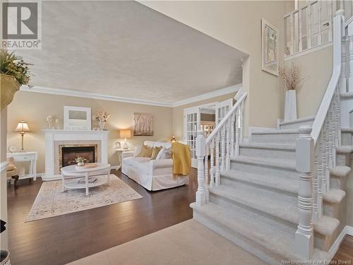 49 Silverwood Crescent, Moncton, NB - Indoor Photo Showing Living Room With Fireplace