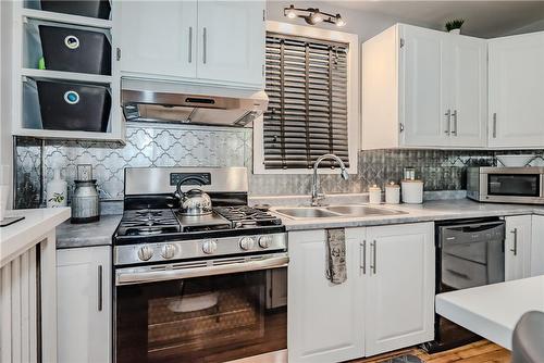 187 Grenfell Street, Hamilton, ON - Indoor Photo Showing Kitchen With Double Sink