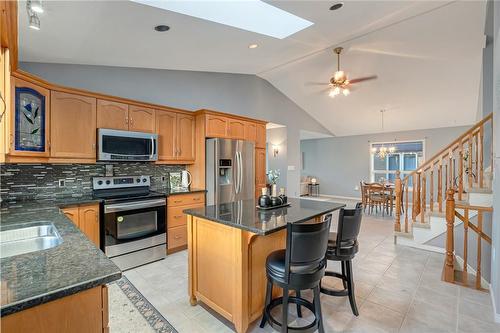 22 Hepburn Crescent, Hamilton, ON - Indoor Photo Showing Kitchen With Double Sink