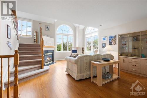 84 Briston Private, Ottawa, ON - Indoor Photo Showing Living Room With Fireplace