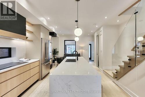 147 Parkmount Road, Toronto (Greenwood-Coxwell), ON - Indoor Photo Showing Kitchen With Double Sink With Upgraded Kitchen