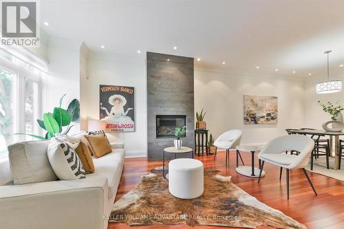 54 Woodville Avenue, Toronto (East York), ON - Indoor Photo Showing Living Room With Fireplace