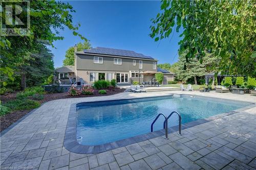 587 Manorwood Court, Waterloo, ON - Outdoor With In Ground Pool With Backyard