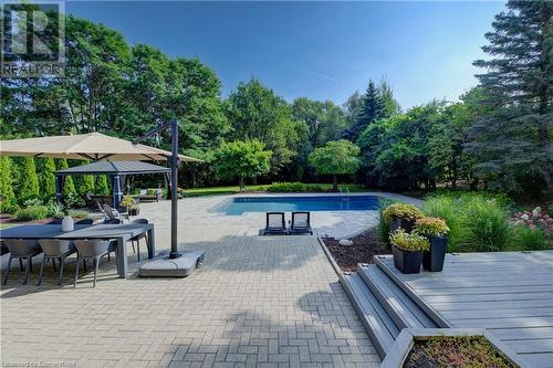 587 Manorwood Court, Waterloo, ON - Outdoor With In Ground Pool With Backyard