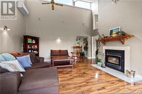 1067 Route 114, Lower Coverdale, NB - Indoor Photo Showing Living Room With Fireplace