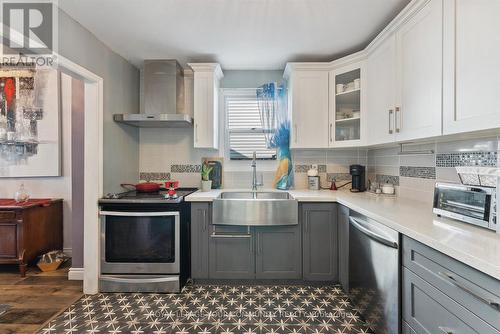 28 Richvale Drive S, Brampton, ON - Indoor Photo Showing Kitchen With Double Sink