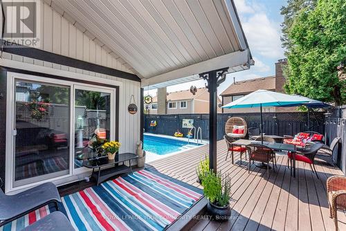 28 Richvale Drive S, Brampton, ON - Outdoor With In Ground Pool With Deck Patio Veranda With Exterior