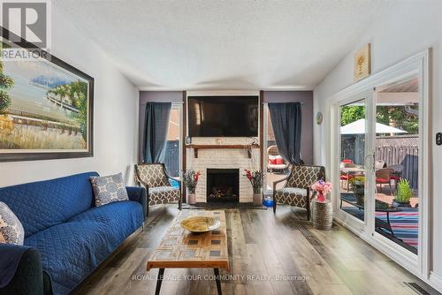 28 Richvale Drive S, Brampton, ON - Indoor Photo Showing Living Room With Fireplace