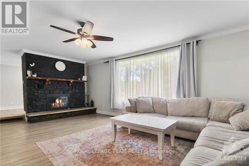 4257 Appleton Side Road, Mississippi Mills, ON - Indoor Photo Showing Living Room With Fireplace