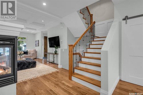 1318 15Th Street E, Saskatoon, SK - Indoor Photo Showing Other Room With Fireplace