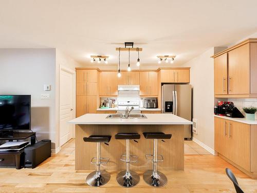 Kitchen - 2-555 Rue Préfontaine, Montréal (Mercier/Hochelaga-Maisonneuve), QC - Indoor Photo Showing Kitchen With Double Sink