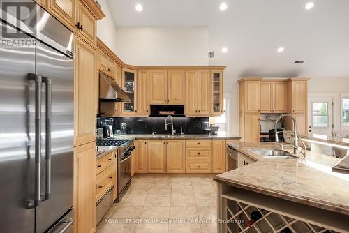 406 The Kingsway, Toronto (Princess-Rosethorn), ON - Indoor Photo Showing Kitchen With Double Sink