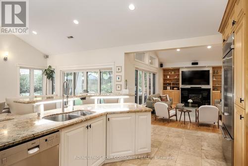 406 The Kingsway, Toronto (Princess-Rosethorn), ON - Indoor Photo Showing Kitchen With Double Sink