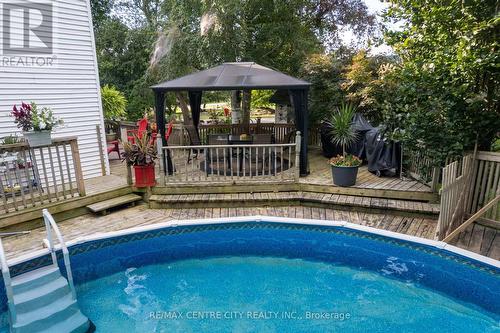 8874 Inadale Drive, Strathroy-Caradoc, ON - Outdoor With Above Ground Pool With Deck Patio Veranda With Backyard