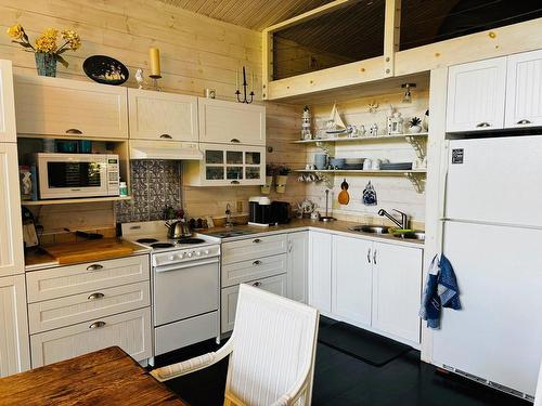 Cuisine - 1096 Ch. Du Lac-Winnetou, Amherst, QC - Indoor Photo Showing Kitchen With Double Sink