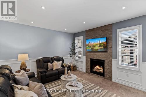 184 Varcoe Road, Clarington (Courtice), ON - Indoor Photo Showing Living Room With Fireplace