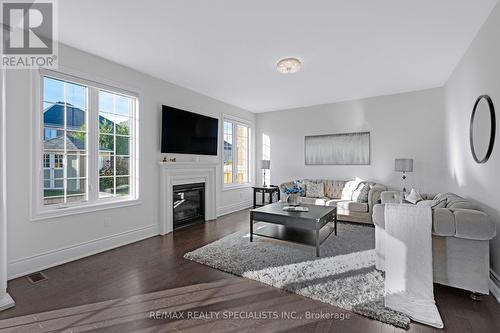 6 Hespeler Street, Brampton (Bram West), ON - Indoor Photo Showing Living Room With Fireplace