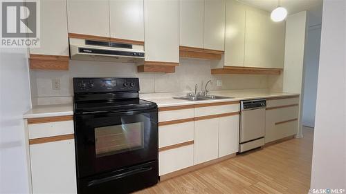 716 4045 Rae Street, Regina, SK - Indoor Photo Showing Kitchen With Double Sink