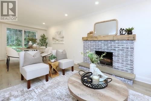 65 Hesp Drive, Caledon, ON - Indoor Photo Showing Living Room With Fireplace