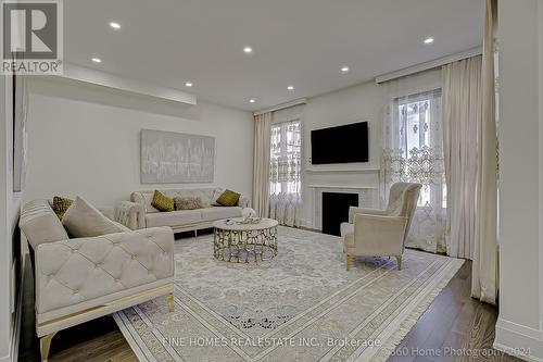 39 Tesla Crescent, East Gwillimbury, ON - Indoor Photo Showing Living Room With Fireplace