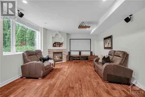 19 Cecil Walden Ridge, Ottawa, ON - Indoor Photo Showing Living Room With Fireplace