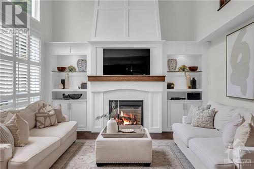 19 Cecil Walden Ridge, Ottawa, ON - Indoor Photo Showing Living Room With Fireplace