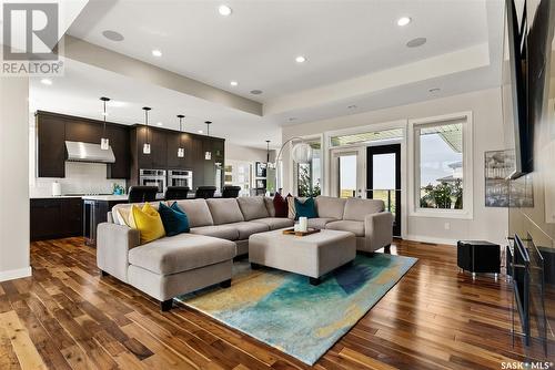 134 Aspen Village Drive, Emerald Park, SK - Indoor Photo Showing Living Room