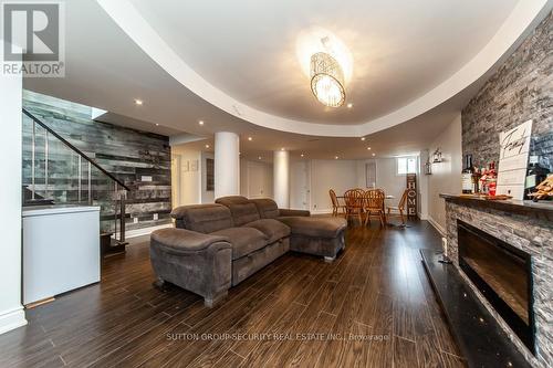 190 Van Scott Drive, Brampton, ON - Indoor Photo Showing Other Room With Fireplace