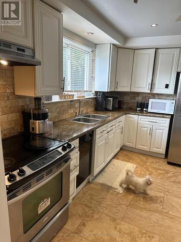 7076 Harwick Drive, Mississauga, ON - Indoor Photo Showing Kitchen With Double Sink