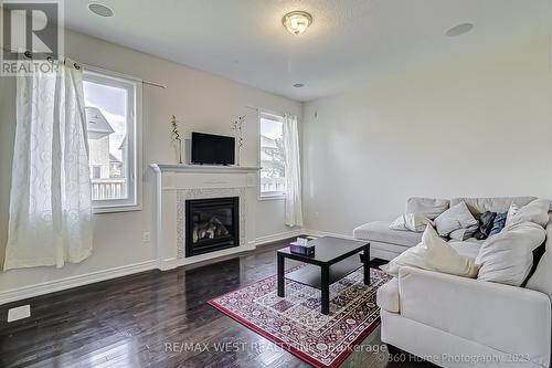 21 Goswell Street, Brampton (Bram East), ON - Indoor Photo Showing Living Room With Fireplace