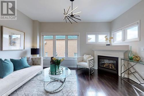 4 Hunters Corners, Markham, ON - Indoor Photo Showing Living Room With Fireplace