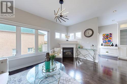 4 Hunters Corners, Markham, ON - Indoor Photo Showing Living Room With Fireplace